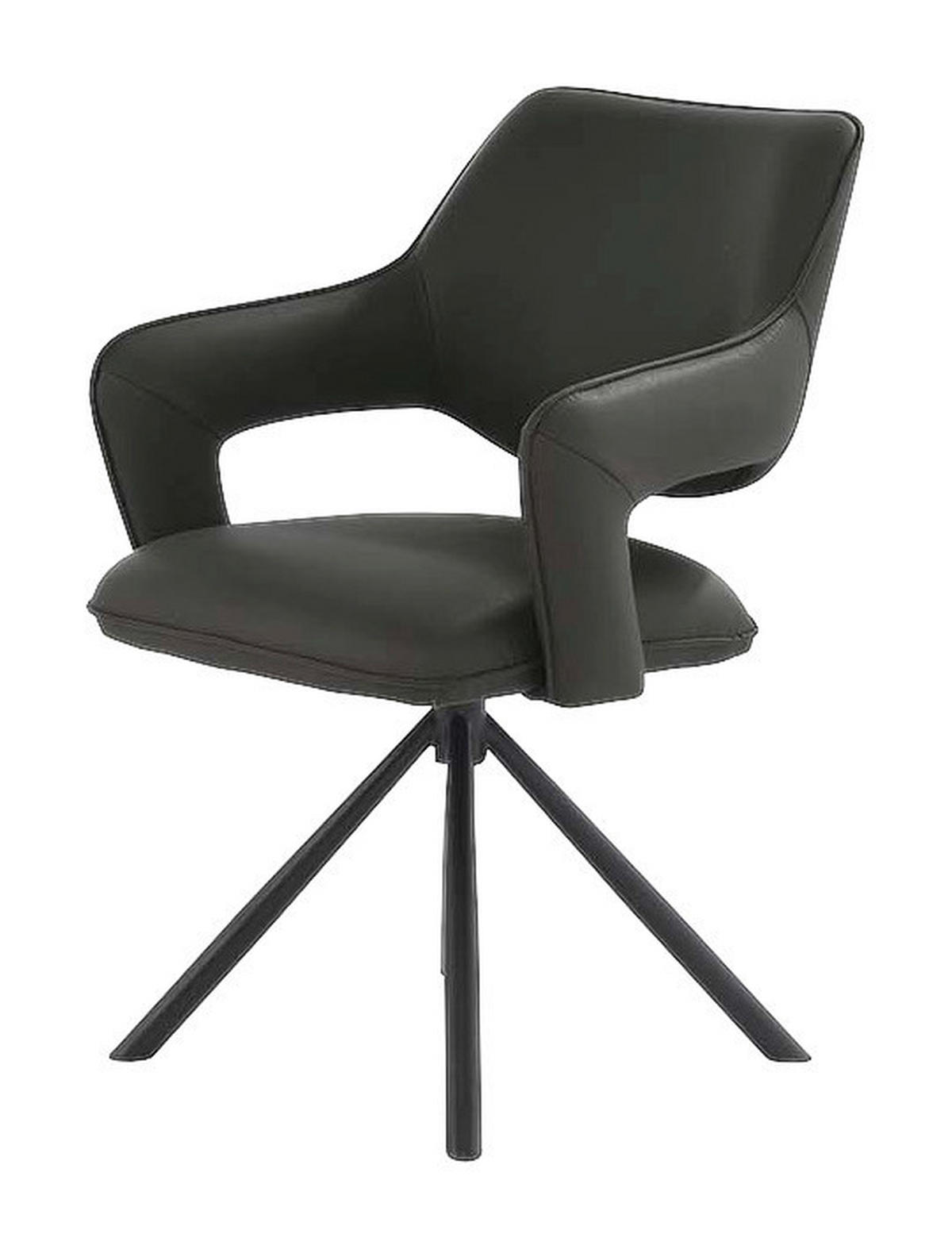 Armlehnstuhl  schwarz Microfaser Metall Lambert_Armlehnstuhl_6003538 - schwarz