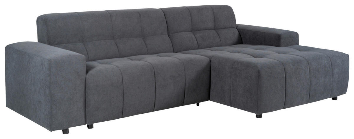 Polsterecke Asia grau Flachgewebe B/H/T: ca. 300x80x160 cm Asia - schwarz/grau (300,00/80,00/160,00cm)