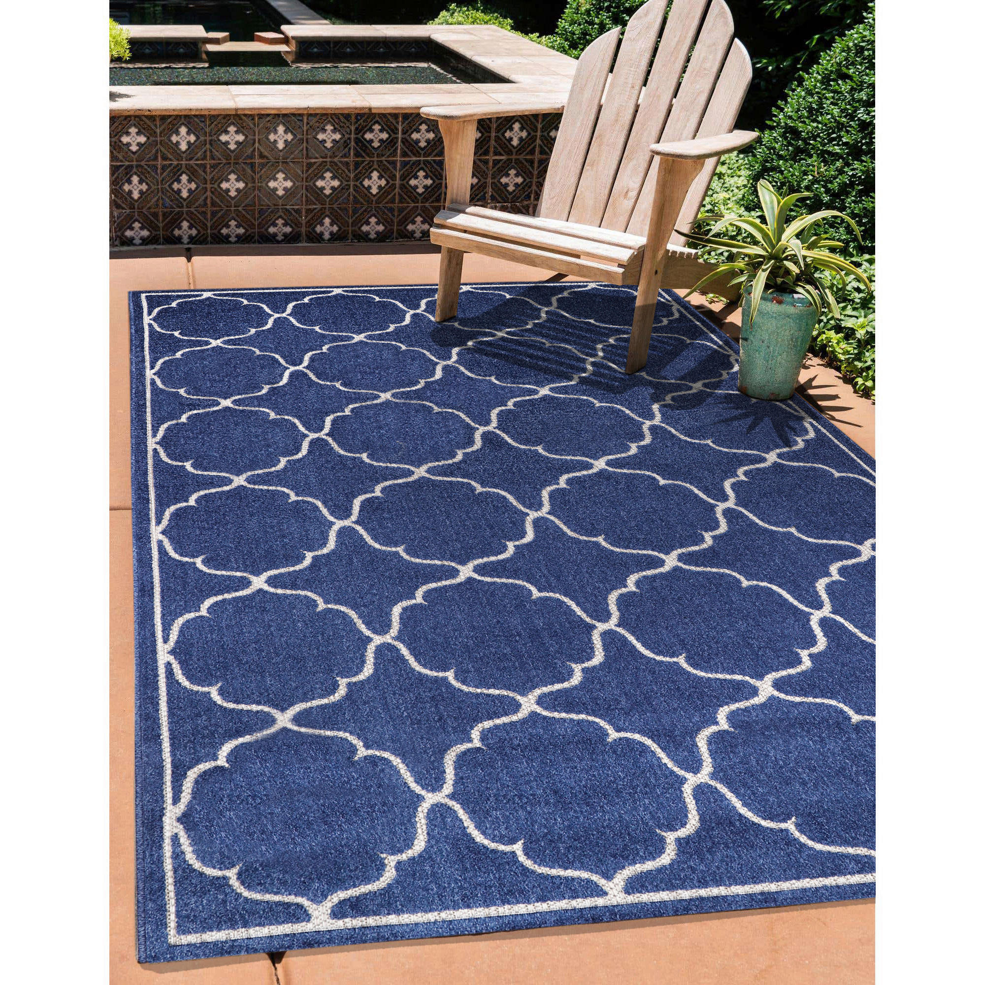 Sanat Outdoorteppich BERLIN blau B/L: ca. 140x200 cm BERLIN - blau (140,00/200,00cm) - Sanat