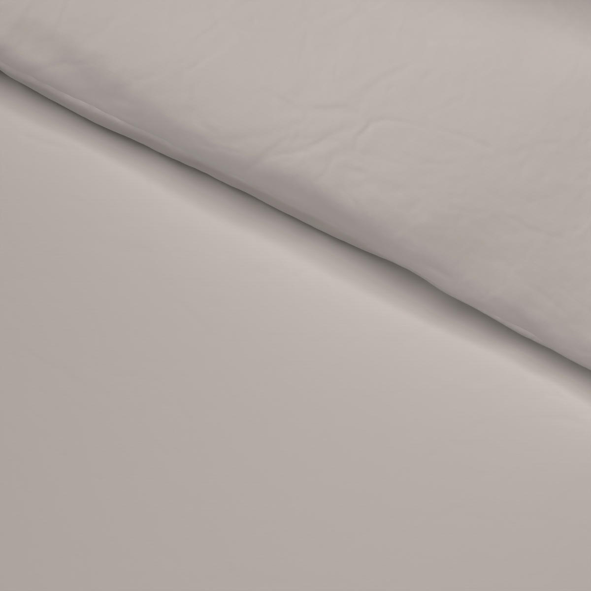 Baumwoll Bettwäsche Renforce Bettwäsche_Renforce Uni 135x200cm - taupe (135,00/200,00cm) - beau rêve