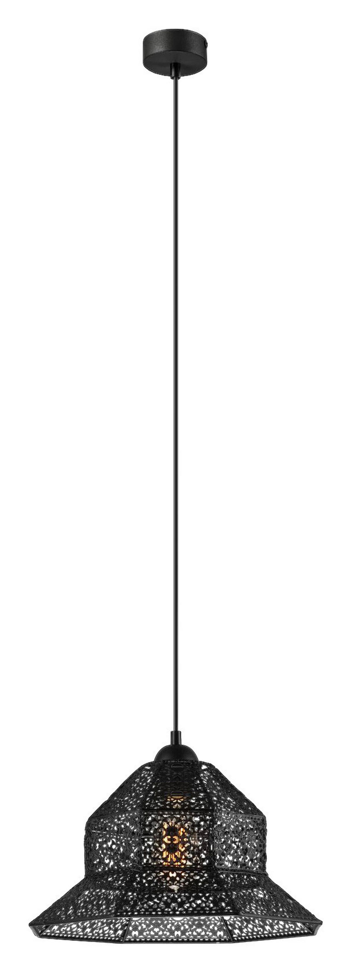 Lamkur Hängeleuchte schwarz Stahl B/H/L: ca. 37x23x37 cm E27 1 Brennstellen Hängeleuchte - schwarz (37,00/37,00/23,00cm) - Lamkur