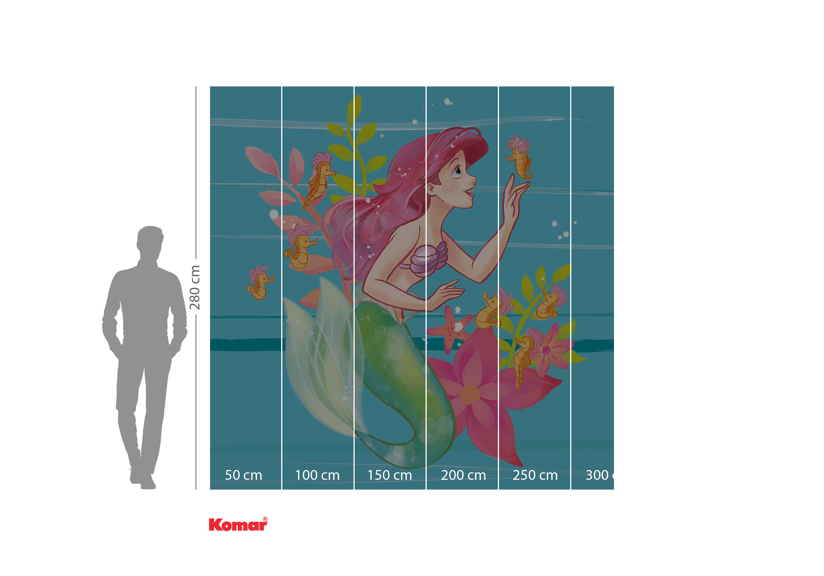 Komar Fototapete Ariel Little Friends IADX5-009 B/H: ca. 200x280 cm Ariel Little Friends IADX5-009 - (200,00/280,00cm) - Komar
