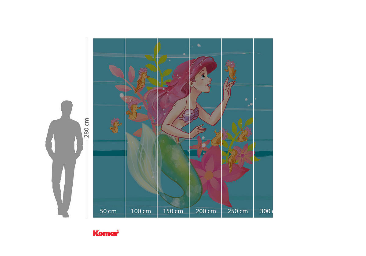 Komar Fototapete Ariel Little Friends IADX5-009 B/H: ca. 200x280 cm Ariel Little Friends IADX5-009 - (200,00/280,00cm) - Komar