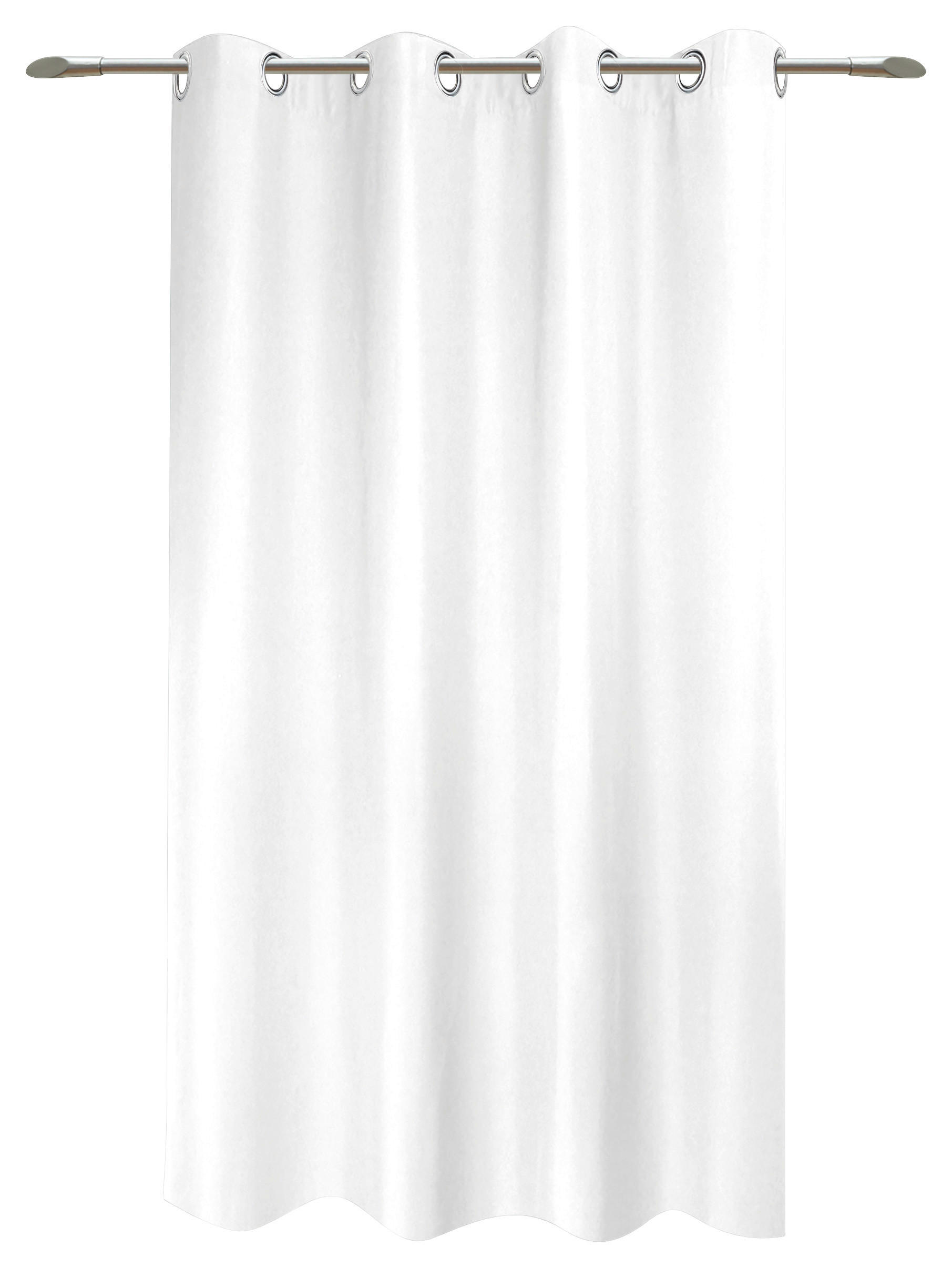 Ösenvorhang Sorrento weiß B/L: ca. 140x175 cm Sorrento - weiß (140,00/175,00cm) - POCOline