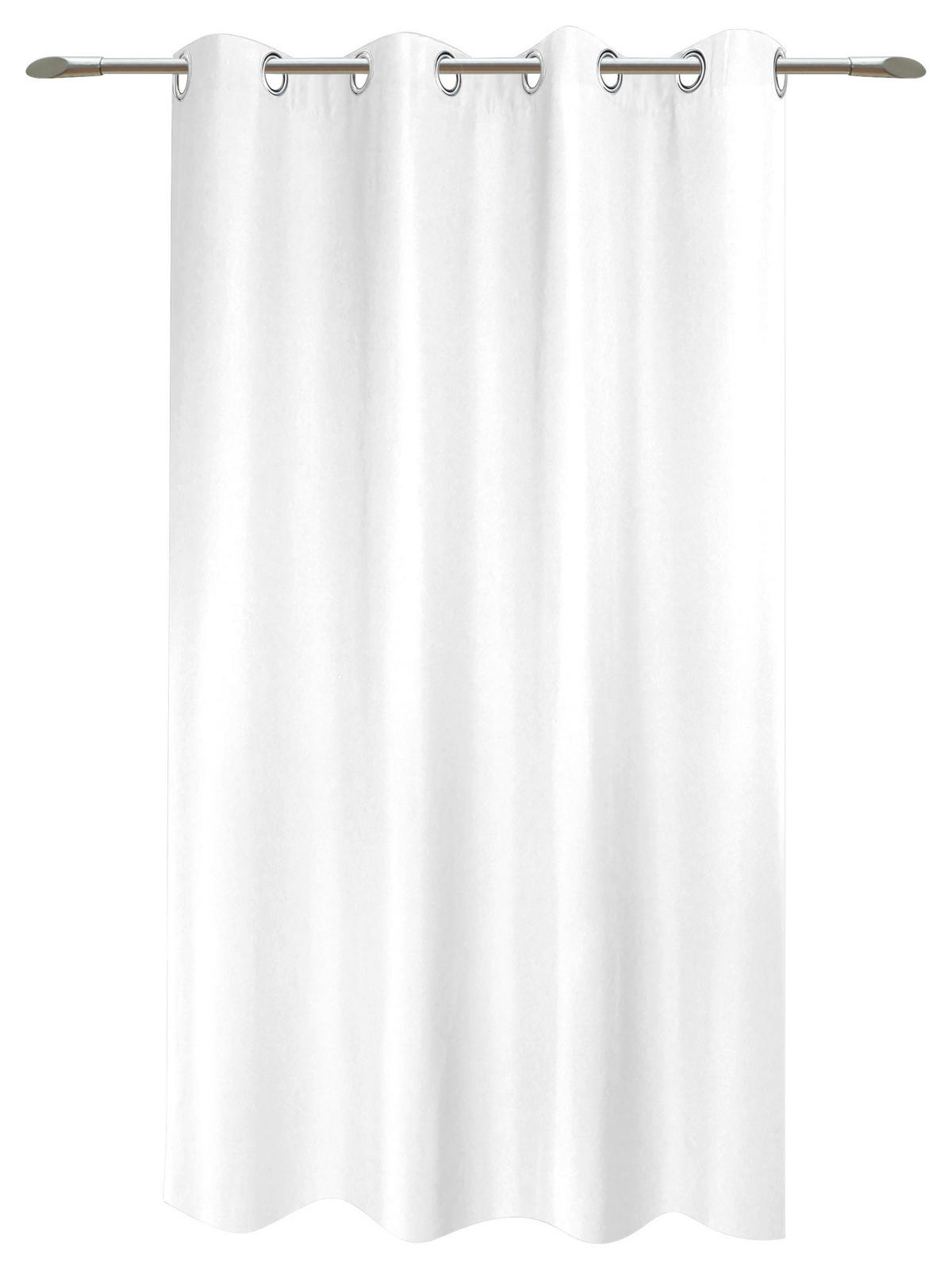 Ösenvorhang Sorrento weiß B/L: ca. 140x175 cm Sorrento - weiß (140,00/175,00cm) - POCOline