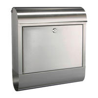 HI Briefkasten silber Briefkasten Edelstahl 18/0 - silber - HI