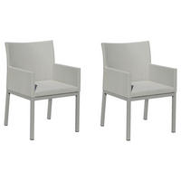Grasekamp Gartensessel-Set Sol hellgrau Aluminium B/H/L: ca. 56x85x58 cm Sol - hellgrau (58,00/56,00/85,00cm) - Grasekamp