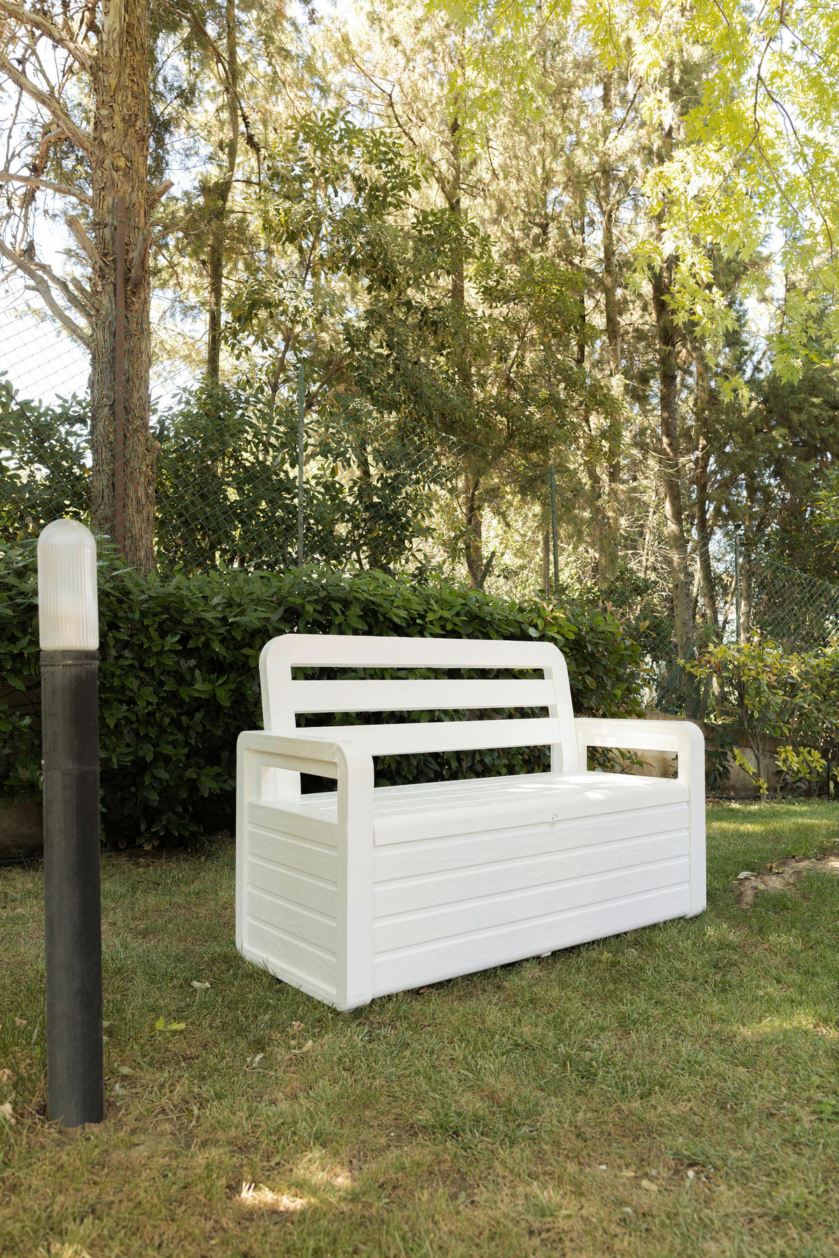 Toomax Gartenbank Foreverspring weiß Kunststoff B/H/T: ca. 132,5x89x58 cm Foreverspring - weiß (132,50/89,00/58,00cm) - Toomax