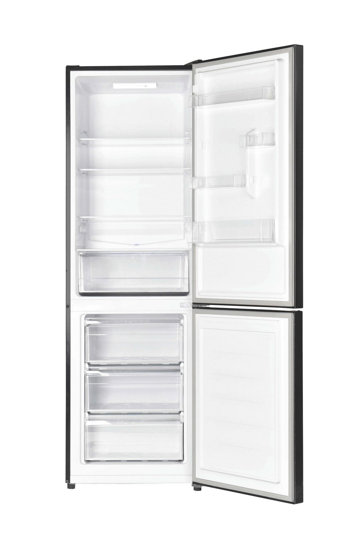 POCOline Kühl-/Gefrierkombination schwarz B/H/T: ca. 59,6x185,5x59,5 cm Kühl-/Gefrierkombi KGK186-315ES - schwarz (59,60/185,50/59,50cm) - POCOline