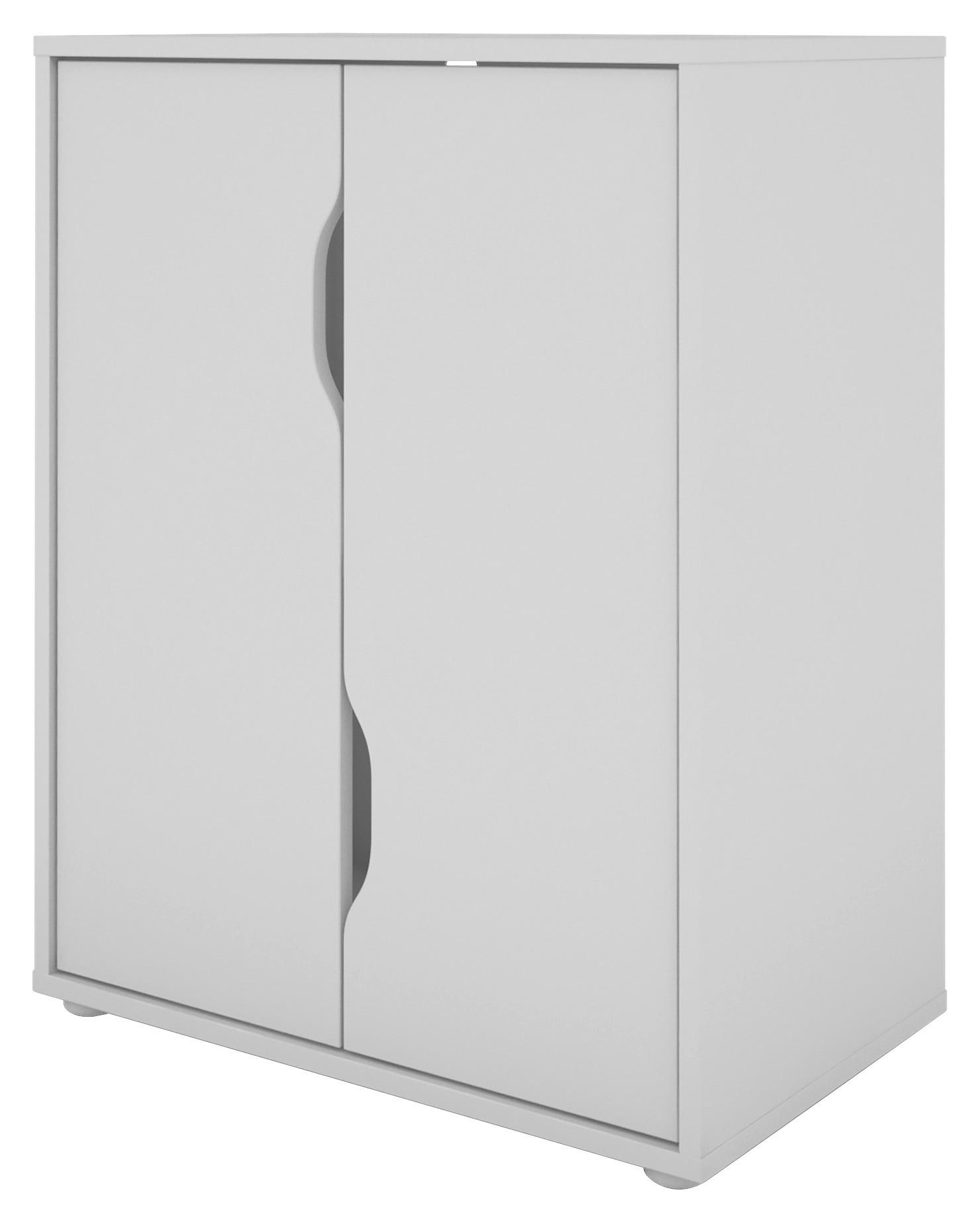 Aktenschrank BELFAST weiß B/H/T: ca. 60x76,5x37 cm BELFAST - weiß (60,00/76,50/37,00cm) - byLIVING