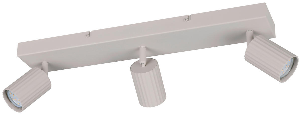 Reality Leuchten Spots grau Metall B/H/L: ca. 50x14,5x9 cm GU10 3 Brennstellen Spot_Soka_3 - grau (9,00/50,00/14,50cm) - Reality Leuchten