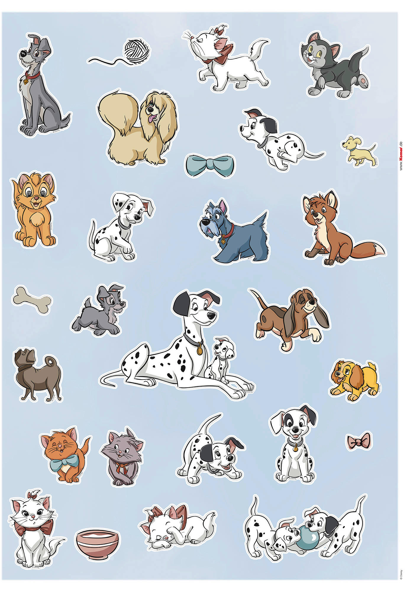 Komar Wandtattoo Disney Cats and POCO Dogs 101 and Disney kaufen bei Dogs Dalmatiner Cats online ▷
