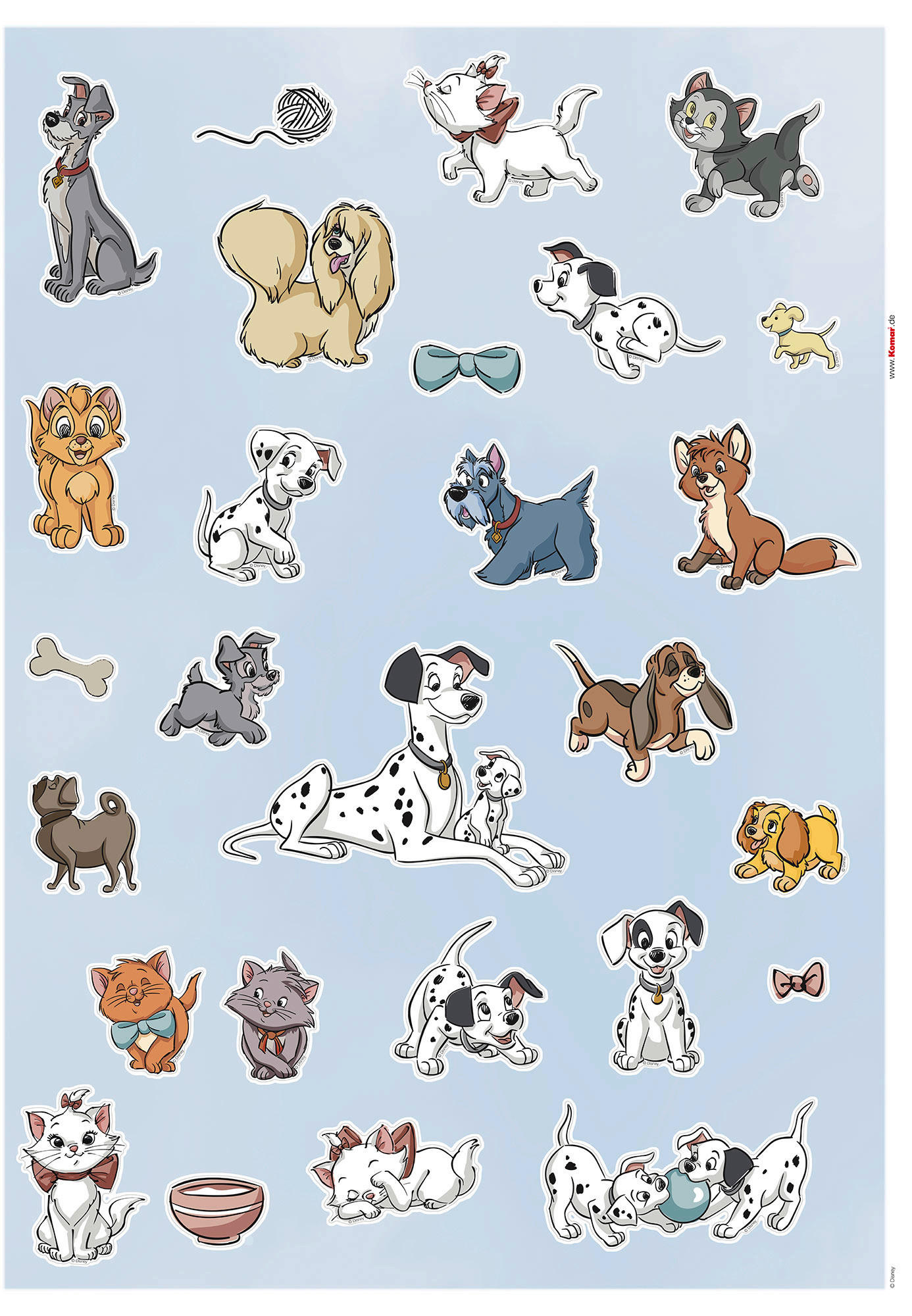 Komar Wandtattoo Disney Cats and Dogs 101 Dalmatiner Disney Cats and Dogs