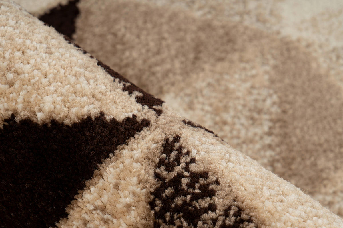 360Living Teppich Naila creme B/L: ca. 120x170 cm Naila - braun/creme (120,00/170,00cm) - 360Living