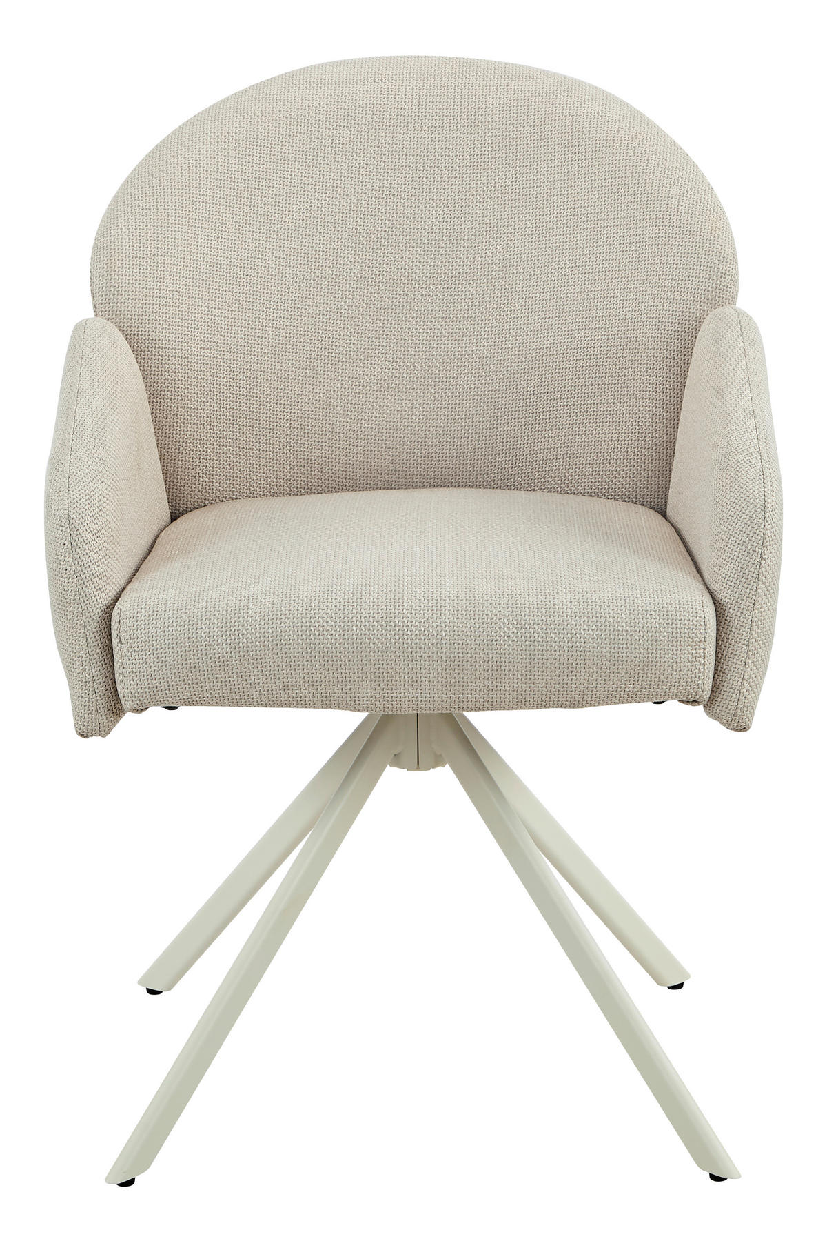 Drehstuhl Holly creme Microfaser Webstoff B/H/T: ca. 57x84x61 cm Holly - creme (57,00/84,00/61,00cm)