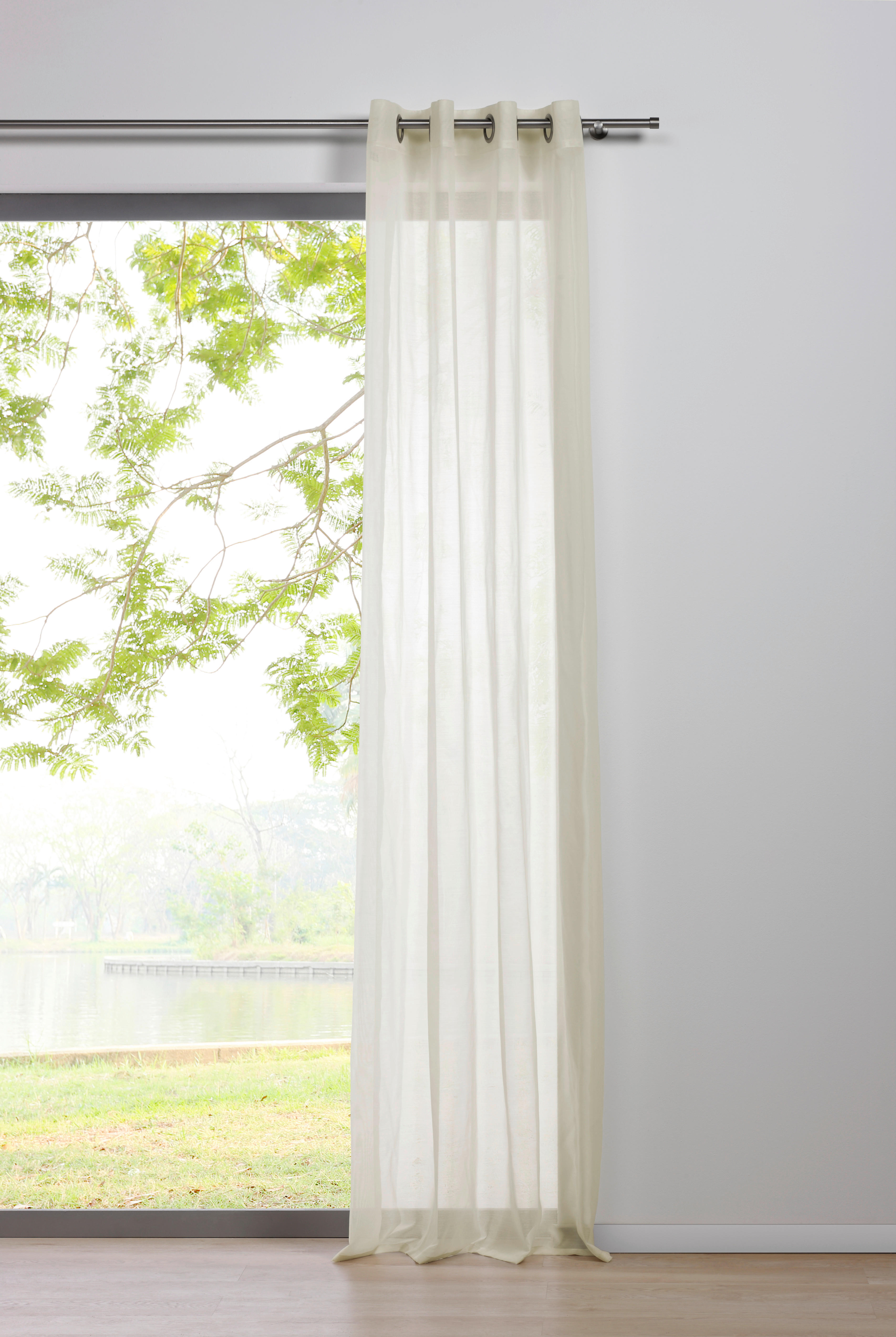 Ösenvorhang PURE ecru B/L: ca. 135x245 cm PURE - ecru (135,00/245,00cm)