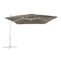 AXI Outdoor Living Ampelschirm Apollo taupe Textil B/H/L: ca. 300x255x300 cm Apollo - weiß/taupe (300,00/300,00/255,00cm) - AXI Outdoor Living