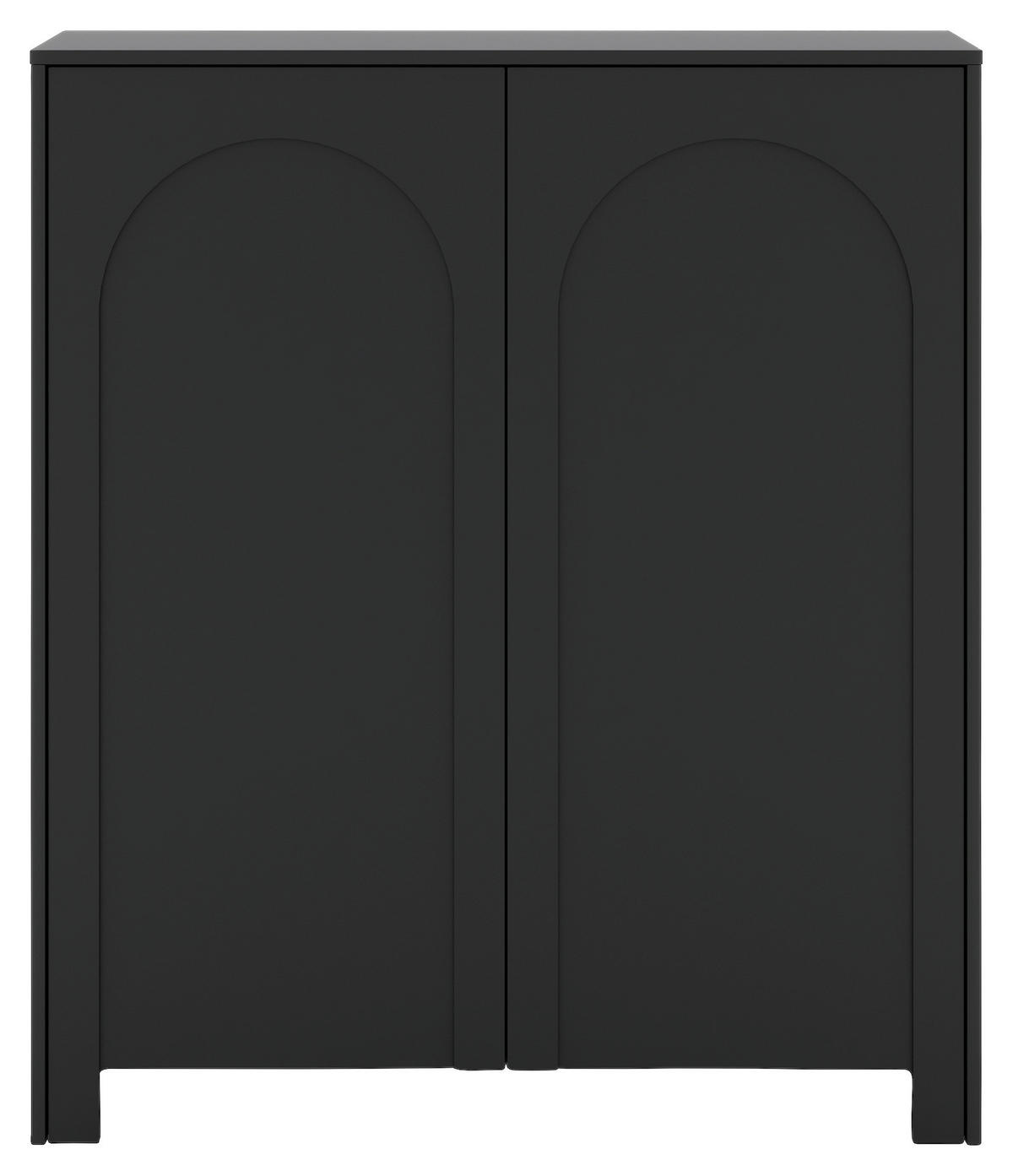 Kommode ARCO schwarz B/H/T: ca. 100x117x35 cm ARCO - schwarz (100,00/117,00/35,00cm) - WIPMEB