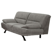 Sofa Bruno graubraun Microfaser B/H/T: ca. 191x83x94 cm Bruno - schwarz/graubraun (191,00/83,00/94,00cm)