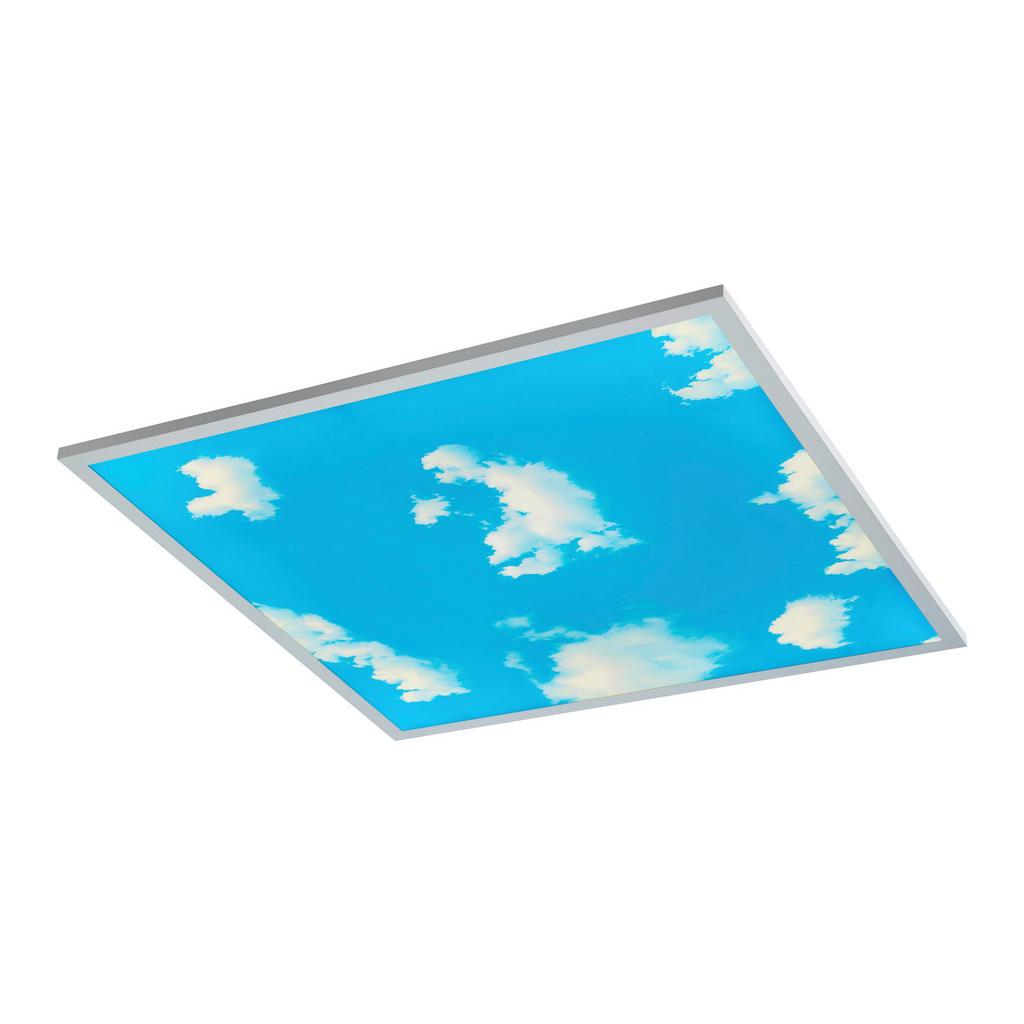 Thumbnail - LED-Deckenleuchte blau B/H/L: ca. 59,5x5x59,5 cm