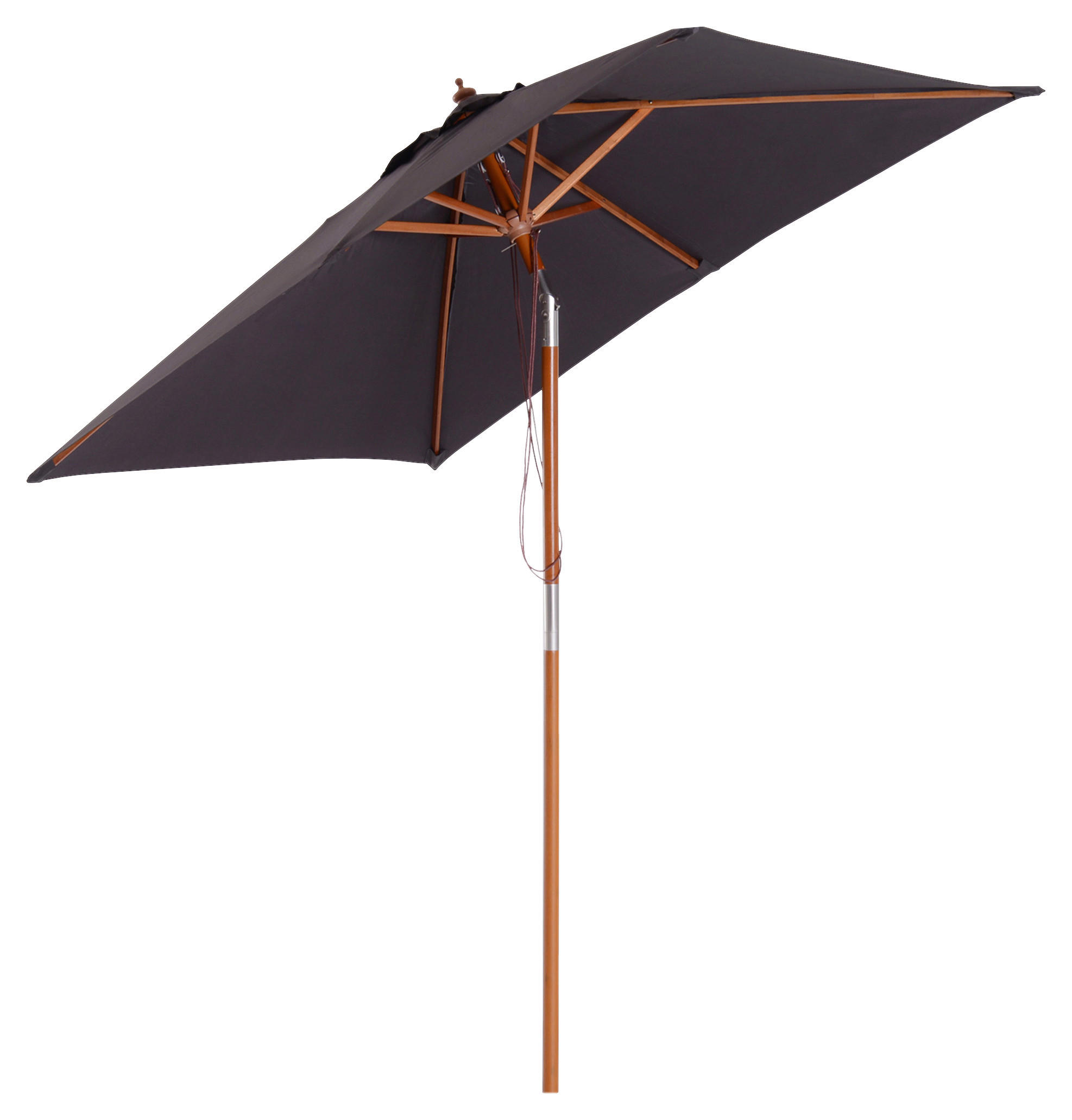 Outsunny Sonnenschirm dunkelgrau Polyester B/H/L: ca. 150x230x200 cm Sonnenschirm - dunkelgrau (200,00/150,00/230,00cm) - Outsunny