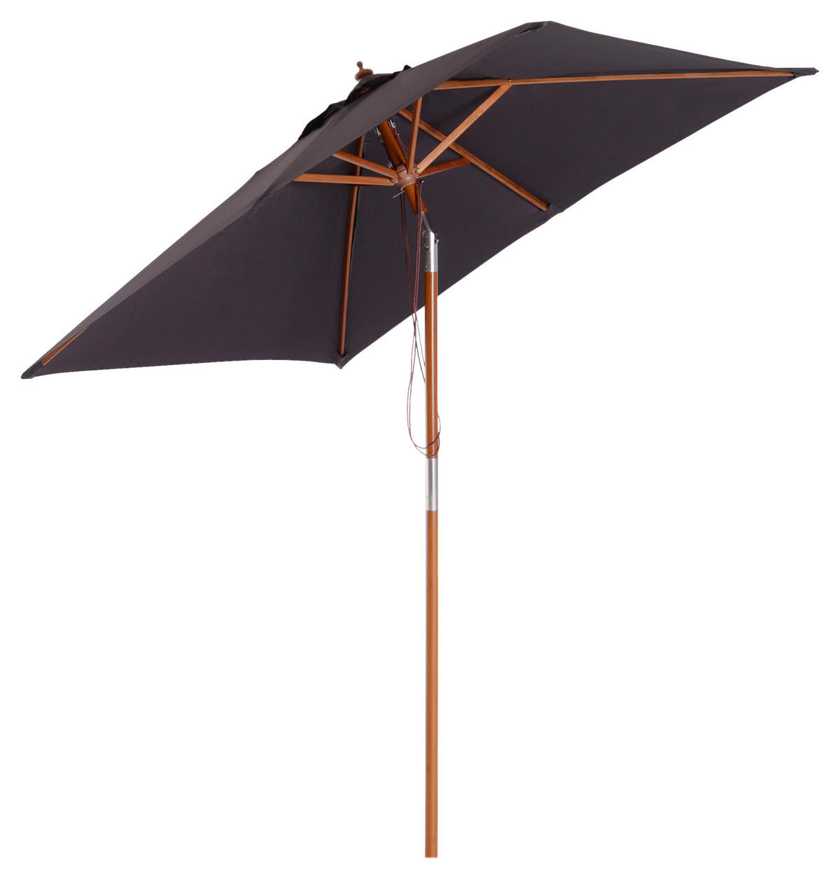 Outsunny Sonnenschirm dunkelgrau Polyester B/H/L: ca. 150x230x200 cm Sonnenschirm - dunkelgrau (200,00/150,00/230,00cm) - Outsunny