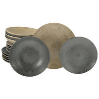 CreaTable Teller-Set Catania sand Steinzeug Catania - sand/grau - CreaTable