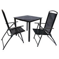 VCM Gartensitzgruppe anthrazit Aluminium B/H/T: ca. 80x76x80 cm Gartensitzgruppe - anthrazit (80,00/76,00/80,00cm) - VCM