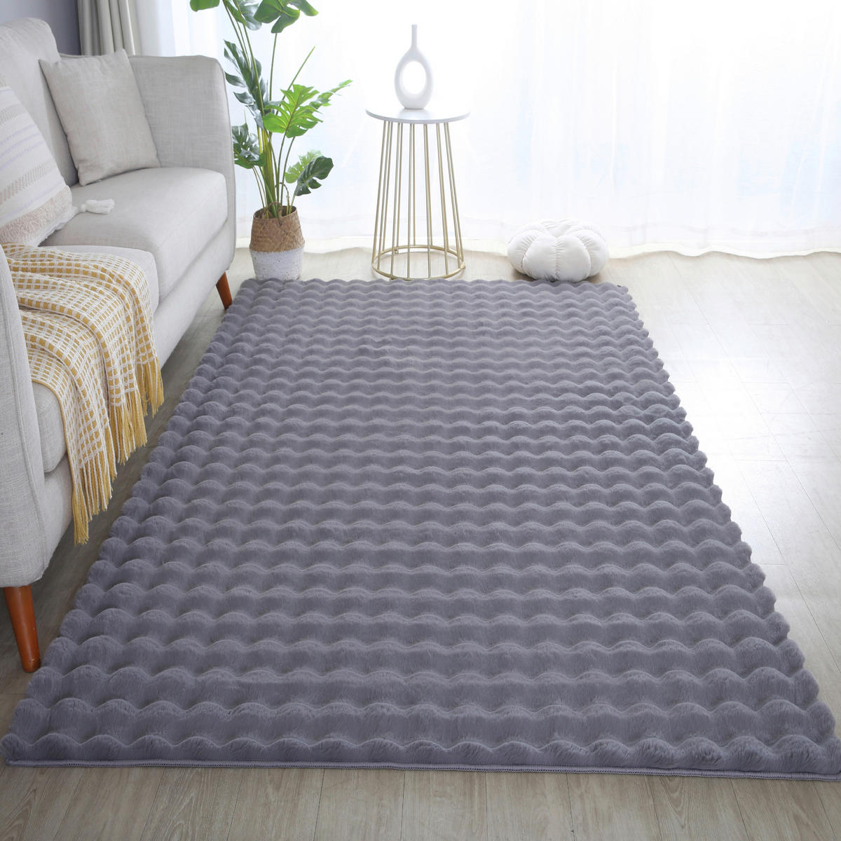 Ayyildiz Teppich AMBIANCE grau B/L: ca. 200x290 cm AMBIANCE - grau (200,00/290,00cm) - Ayyildiz