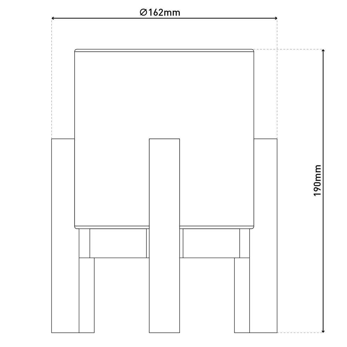 Näve Leuchten Tischleuchte 5305027 natur Textil Holz B/H/T: ca. 16,2x19x16,2 cm null 1 Brennstellen Madita - natur (16,20/19,00/16,20cm) - Näve Leuchten