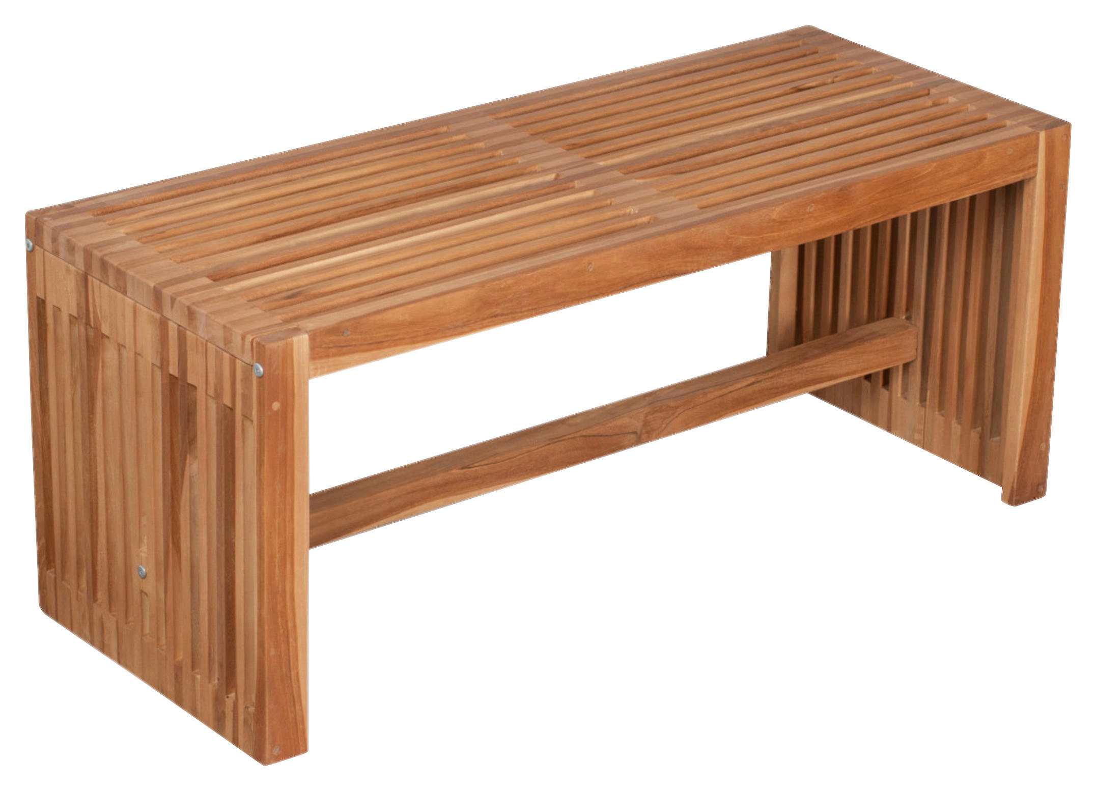 deVries Gartenbank Woodie natur Teakholz B/H/L: ca. 35x45x100 cm Woodie - natur (100,00/35,00/45,00cm) - deVries