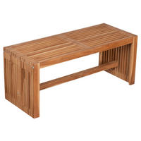 deVries Gartenbank Woodie natur Teakholz B/H/L: ca. 35x45x100 cm Woodie - natur (100,00/35,00/45,00cm) - deVries