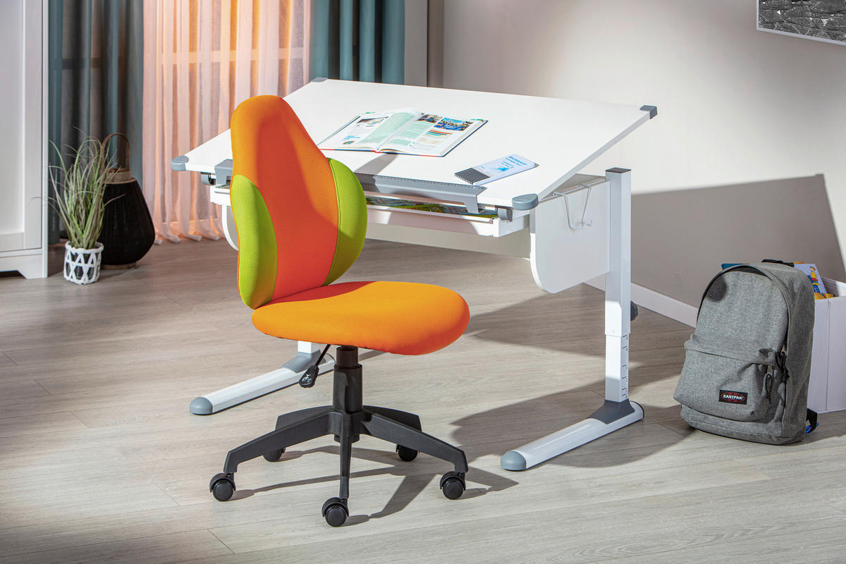 Drehstuhl Jessi orange grün Jessi - orange/grün (52,00/103,50/56,00cm) - Inter Link
