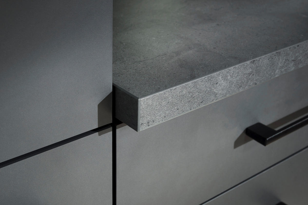 Küchenblock Oliver B/H/T: ca. 340x205x60 cm Oliver - granit/grau (340,00/205,00/60,00cm) - Respekta