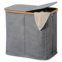Kesper Wäschesammler grau Polyester B/H/T: ca. 54,5x50x33 cm Wäschesammler - grau (54,50/50,00/33,00cm) - Kesper