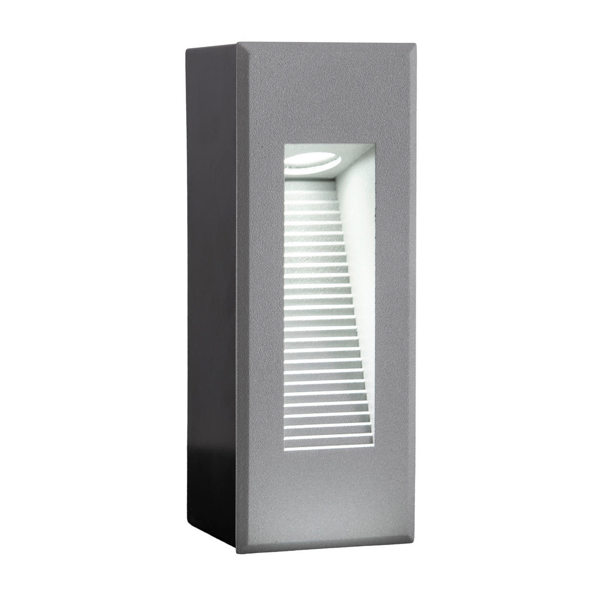 LED-Außenwandleuchte 1149259 silber B/H/L: ca. 6,6x17,1x7,3 cm LED Außenwandleuchte KOLARI mit LED - silber (7,30/6,60/17,10cm) - Näve Leuchten