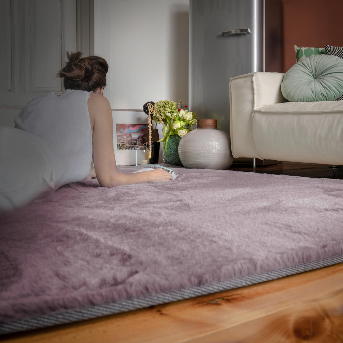 Obsession Teppich My Jinx violett B/L: ca. 60x110 cm My Jinx - violett (60,00/110,00cm) - Obsession