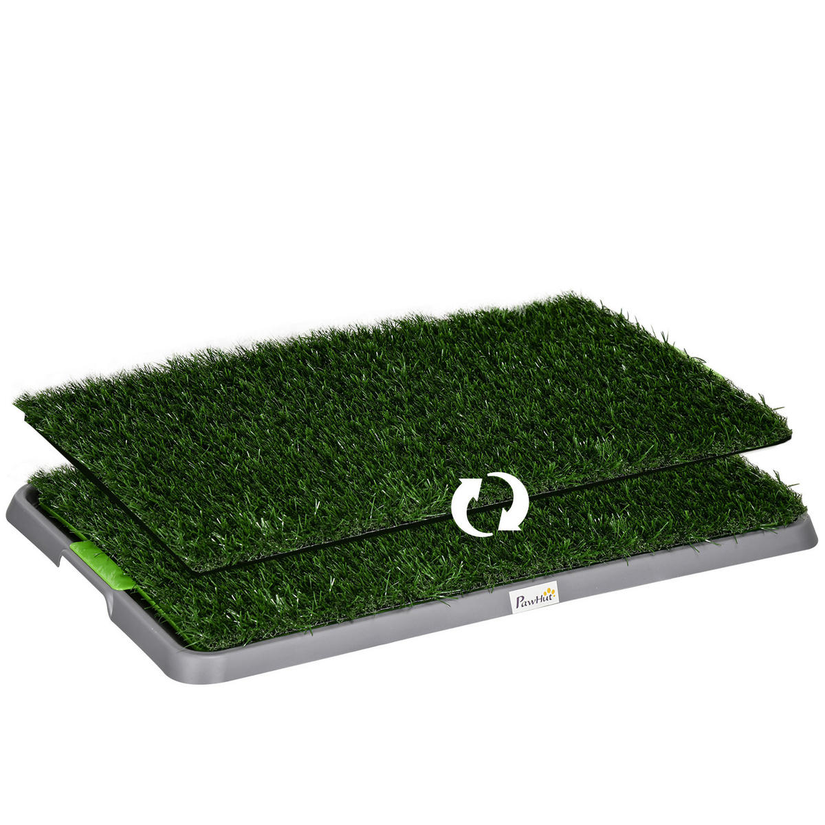 PawHut Hundetoilette grün Kunststoff B/H/L: ca. 41x3,5x67 cm Hundetoilette - grün (67,00/41,00/3,50cm) - PawHut