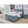 Boxspringbett  aqua Feinstruktur Liegefläche B/L: ca. 140x200 cm Nicola_Boxspringbett - aqua (155,00/104,00/224,00cm)