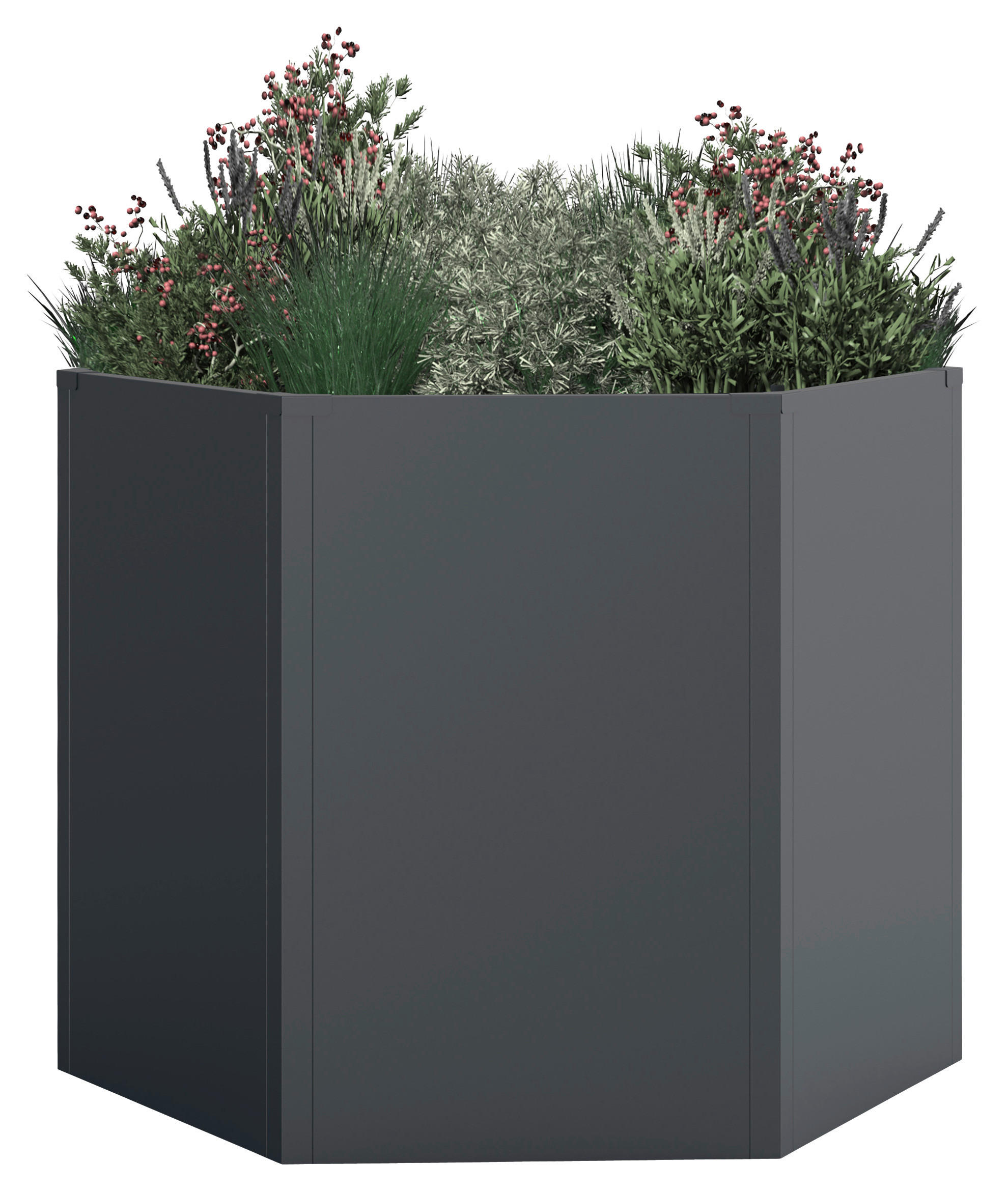 Westmann Hochbeet Varia anthrazit Metall B/H/L: ca. 100x77x100 cm Varia - anthrazit (100,00/100,00/77,00cm) - Westmann