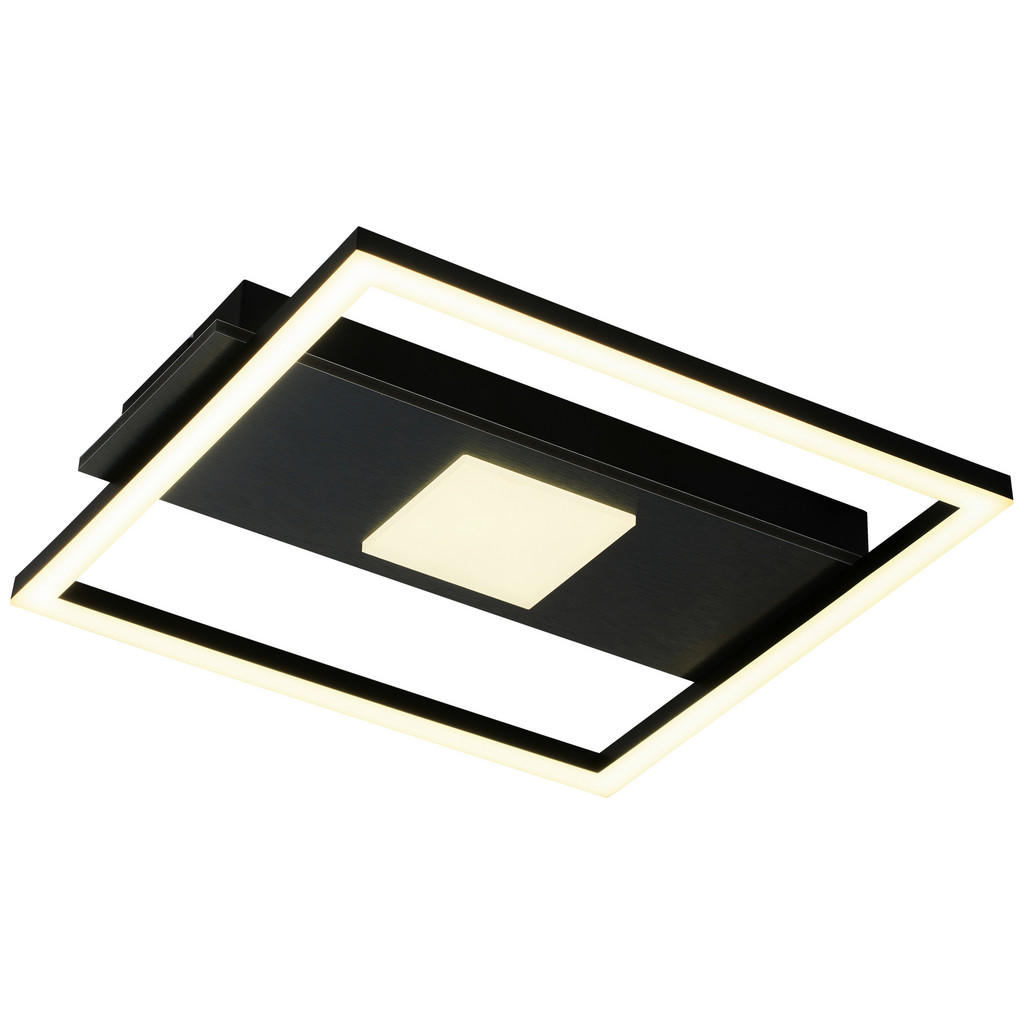 Thumbnail - LED-Deckenleuchte schwarz B/H/L: ca. 33x6x36 cm