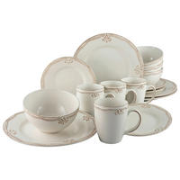 CreaTable Kombiservice Romantic Vintage creme Keramik 16 tlg. Romantic Vintage - creme - CreaTable