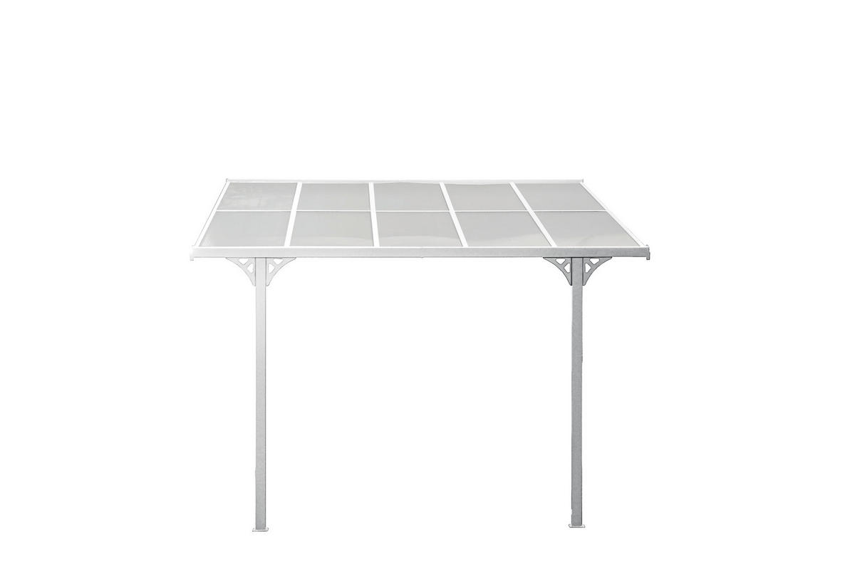 Westmann Terrassenüberdachung Bruce weiß Aluminium B/H/L: ca. 313x270x300 cm Bruce - weiß (300,00/313,00/270,00cm) - Westmann
