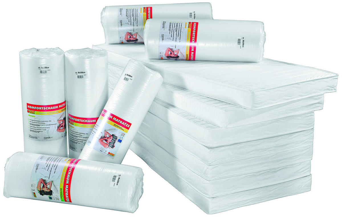 Komfortschaummatratze Polly weiß Polly - weiß (200,00/90,00/14,00cm)