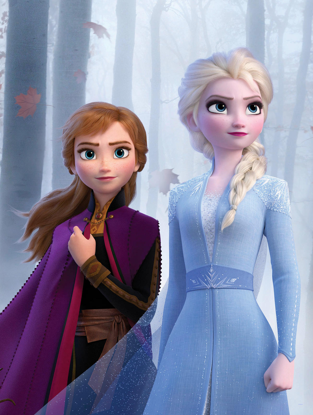 Komar Poster Frozen Sisters in the Wood Disney B/L: ca. 30x40 cm Frozen Sisters in the Wood - (30,00/40,00cm) - Komar