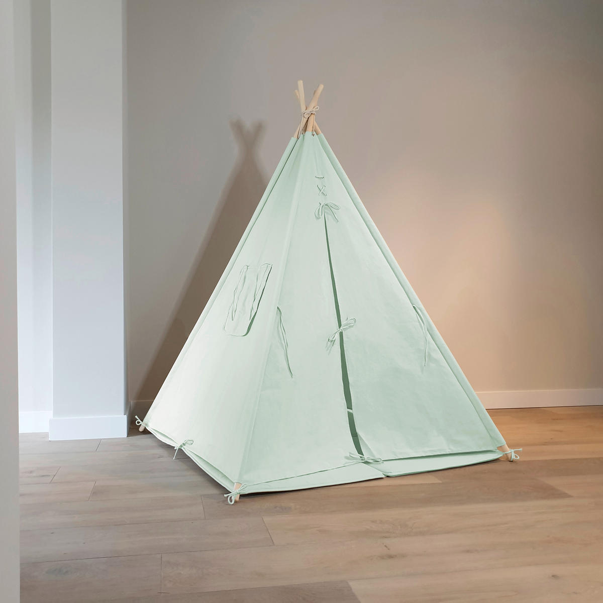 Sunny Kinder Tipi-Zelt Alba B/H/L: ca. 120x160x120 cm Alba - hellgrün (120,00/120,00/160,00cm) - Sunny