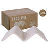 CreaTable Servierset Streat Taco Stand 1 creme Steinzeug B/L: ca. 10,5x14,5 cm Streat Taco Stand 1 - creme (10,50/14,50cm) - CreaTable