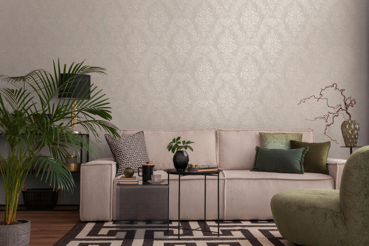 A.S.Creation Vliestapete grau B/H/D: ca. 53x1005x9,1 cm Vliestapete - grau (9,10/1005,00cm) - A.S.Creation