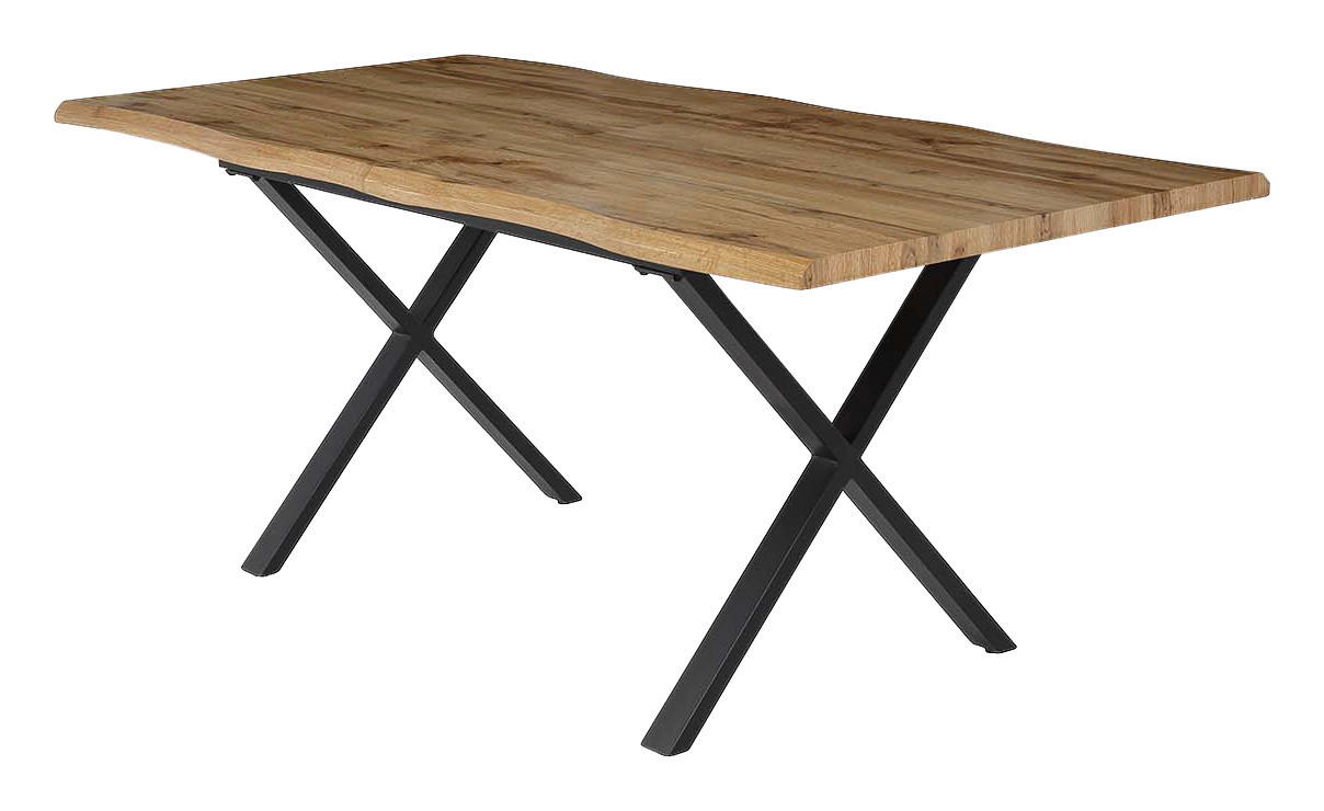 Esstisch  Eiche Wild Nachbildung B/H/T: ca. 140x76x90 cm Martin_Esstisch_6003367 - Eiche/schwarz (140,00/76,00/90,00cm)
