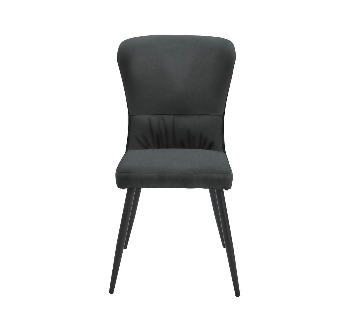 Stuhl Kate schwarz Samt B/H/T: ca. 60x94,5x51,5 cm Kate - schwarz (60,00/94,50/51,50cm)